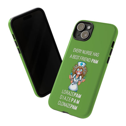 Nurse iPhone Tough Case - Every Nurse Has a Friend Named PAM Design (4) - Green