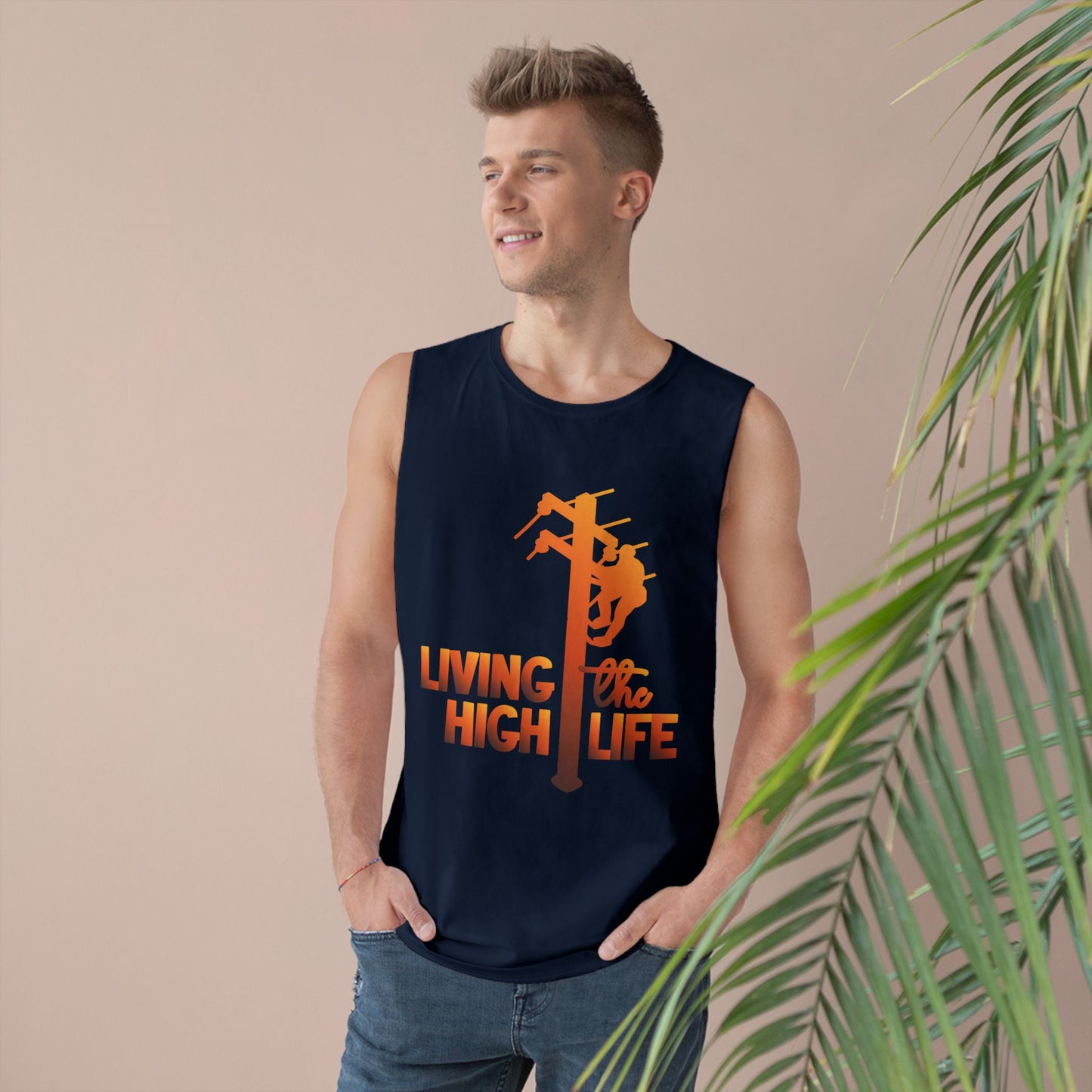 Lineman Tank - living the high life - sky 24