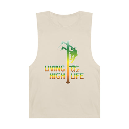 Lineman Tank - living the high life - gradient