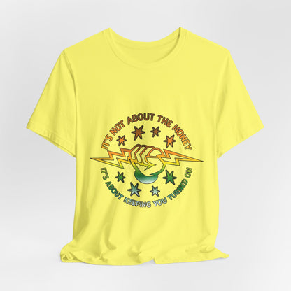 Lineman T-shirt - Its Not About The Money-gradient