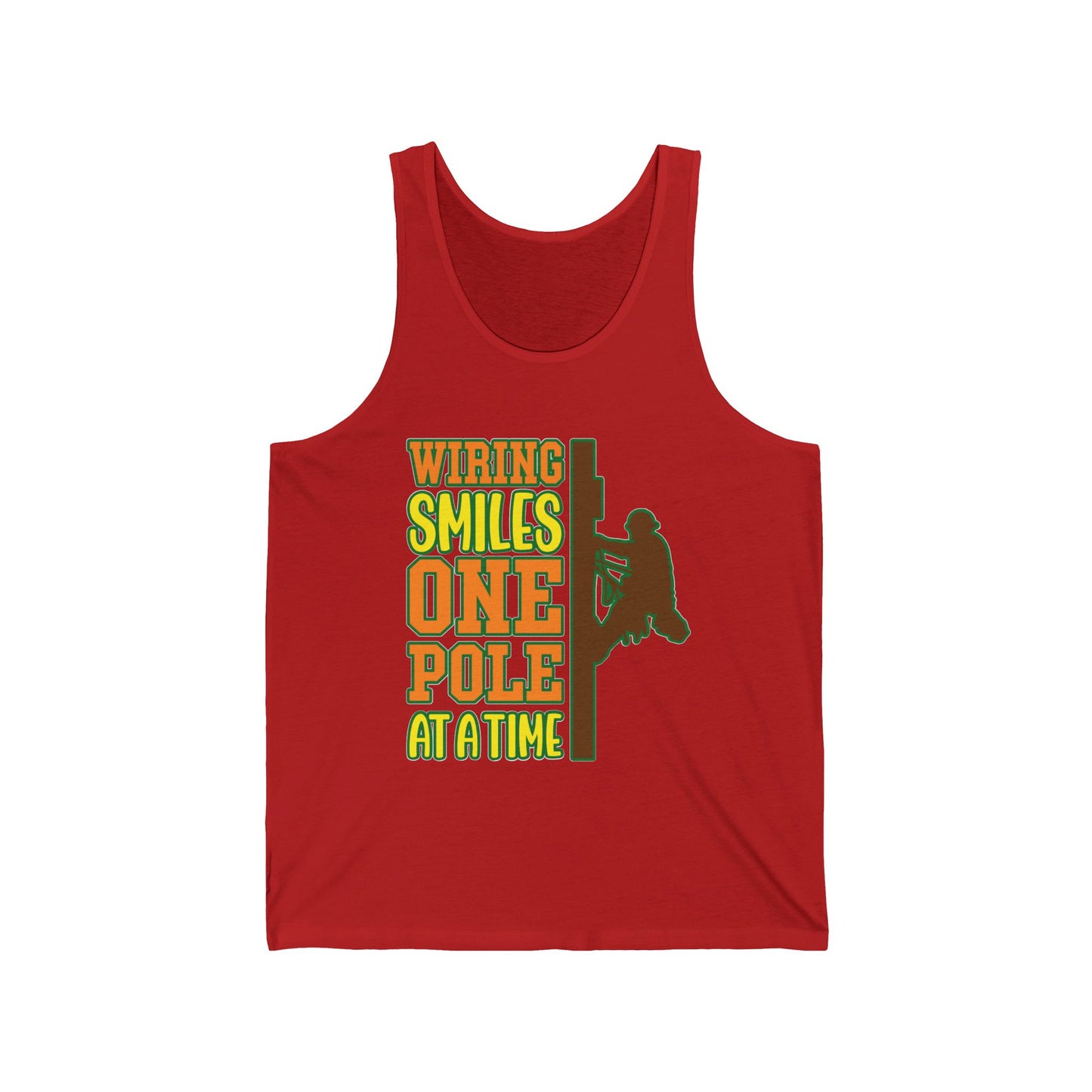 Lineman T-shirt - Wiring Smiles One Pole At A Time-color