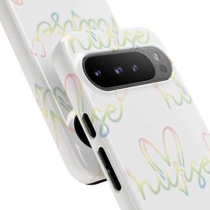Google Pixel Tough Case - Nurse Stethoscope - White