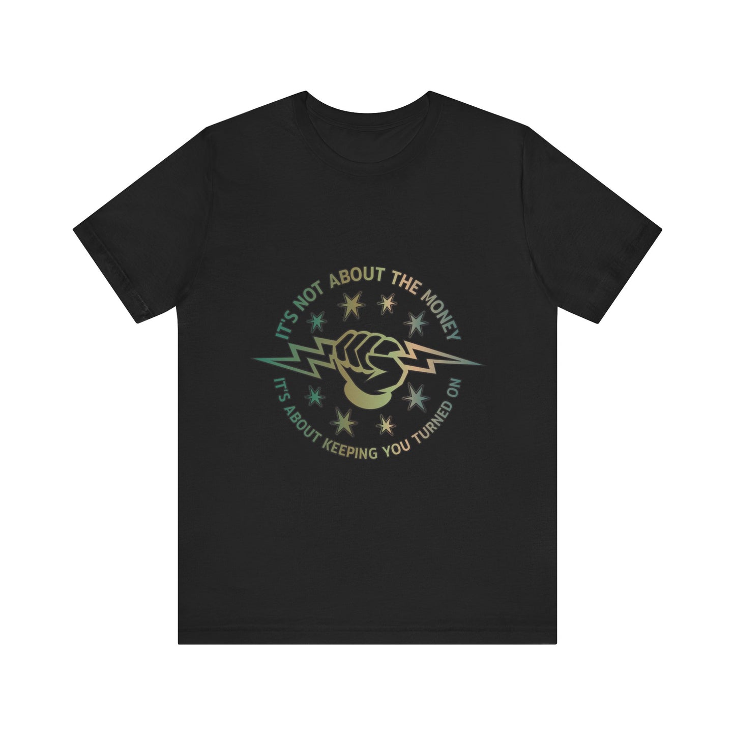Lineman T-shirt - Its Not About The Money-copper patina