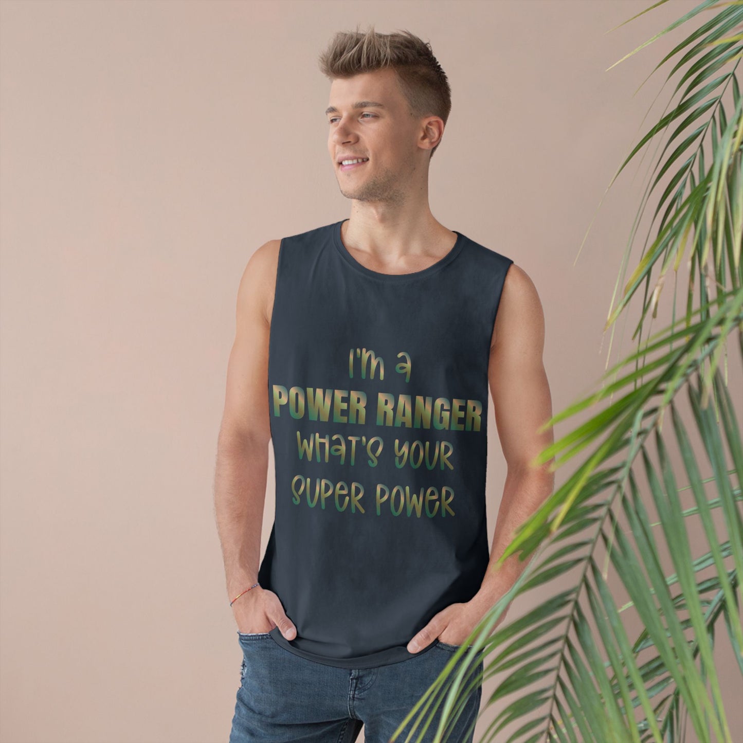Lineman Tank - power ranger super power copper patina