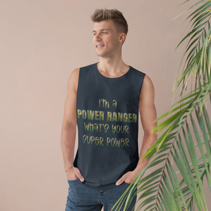 Lineman Tank - power ranger super power copper patina