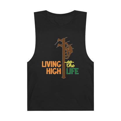 Lineman Tank - living the high life - color