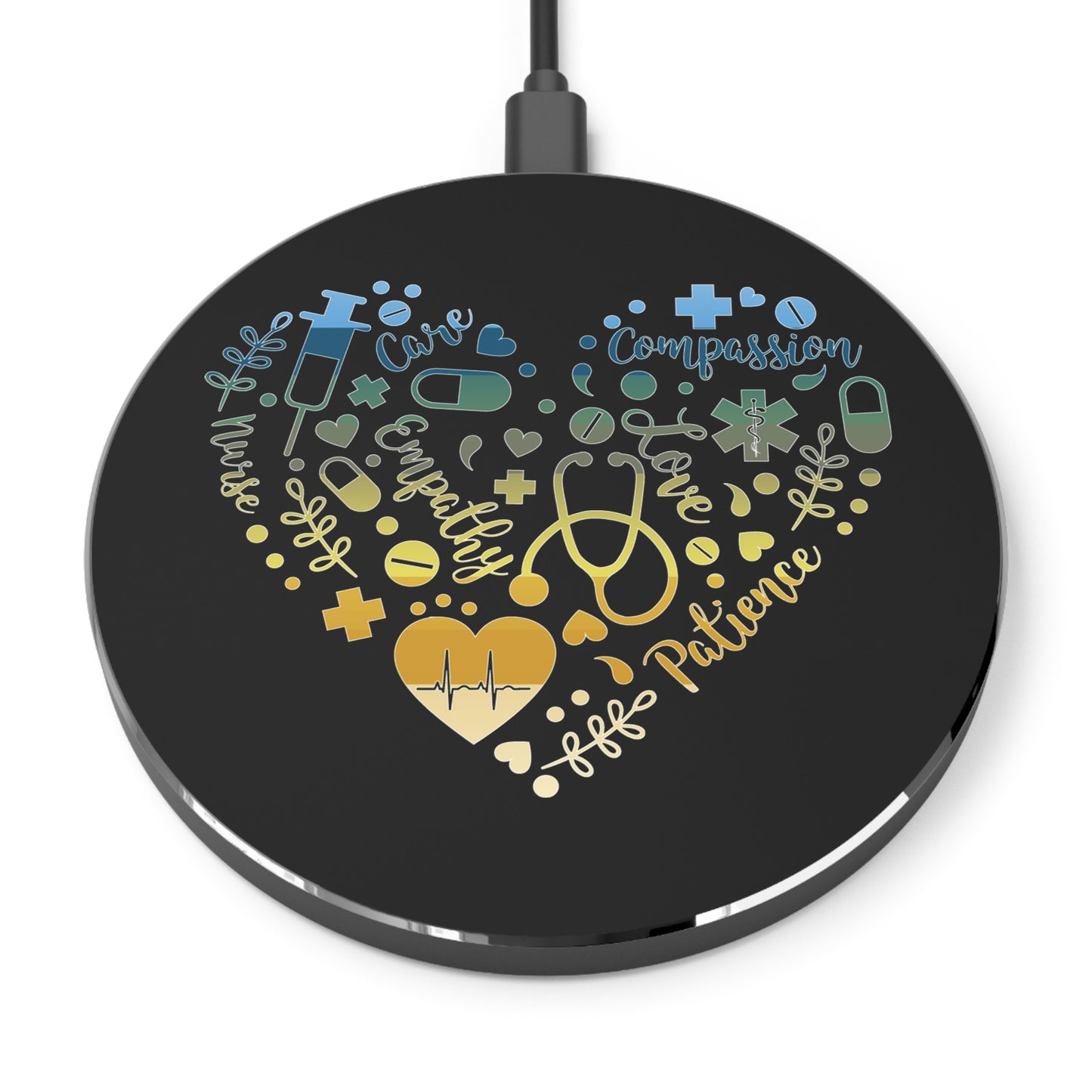 Nurse Heart Wireless Charger | Fast Charging Pad for Healthcare Professionals