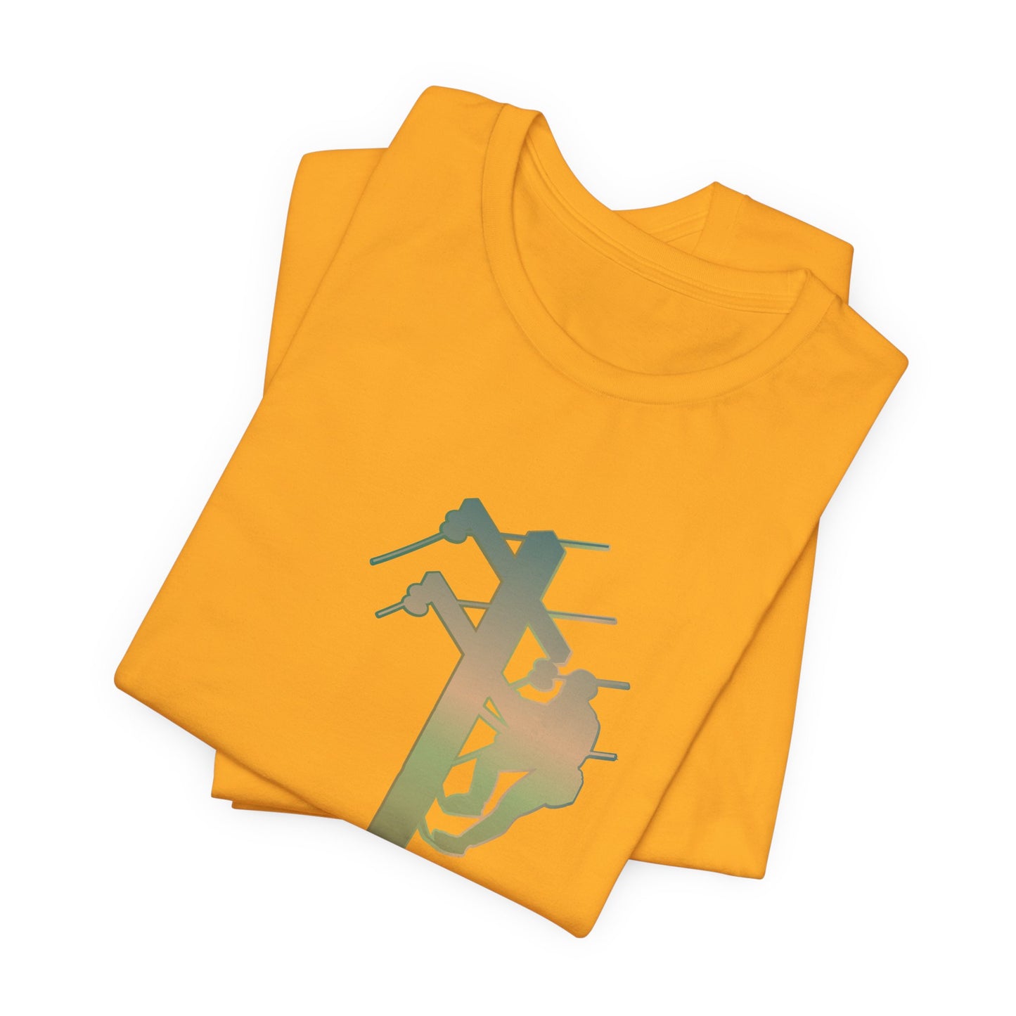 Lineman T-shirt - living the high life - copper patina