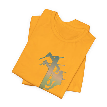 Lineman T-shirt - living the high life - copper patina