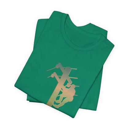 Lineman T-shirt - living the high life - copper patina
