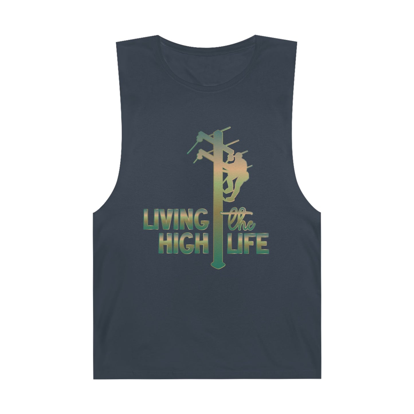 Lineman Tank - living the high life - copper patina