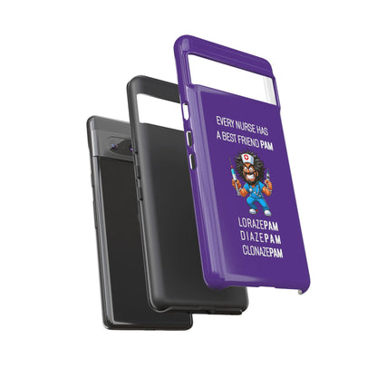 Nurse Google Pixel Tough Case - Every Nurse Has a Friend Named PAM Design (6) - Dark Purple