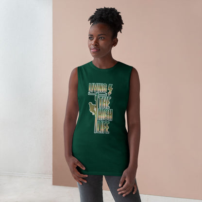 Lineman Tank - Living The High Life-copper patina