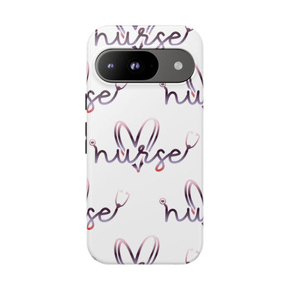 Google Pixel Tough Case - Nurse Stethoscope - White