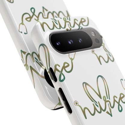Google Pixel Tough Case - Nurse Stethoscope - White