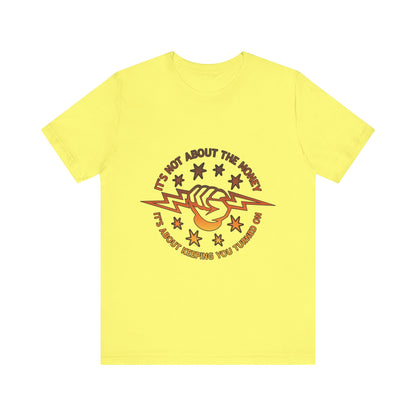 Lineman T-shirt - Its Not About The Money-sky 24