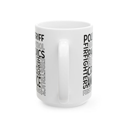 First Responder Subway Art Ceramic Mug, (11oz, 15oz)