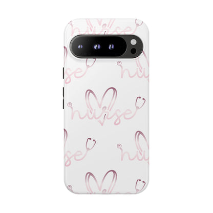 Google Pixel Tough Case - Nurse Stethoscope - White