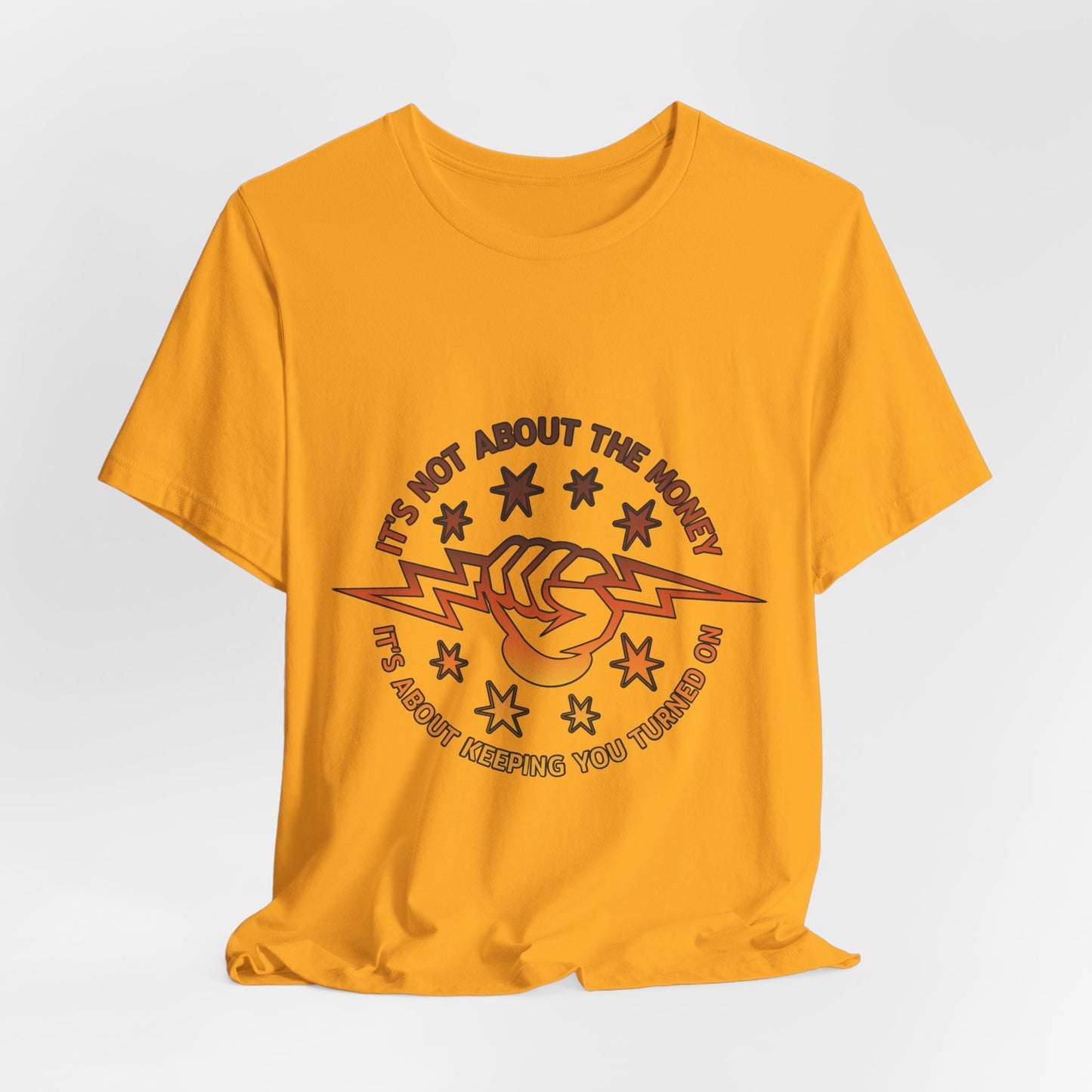 Lineman T-shirt - Its Not About The Money-sky 24