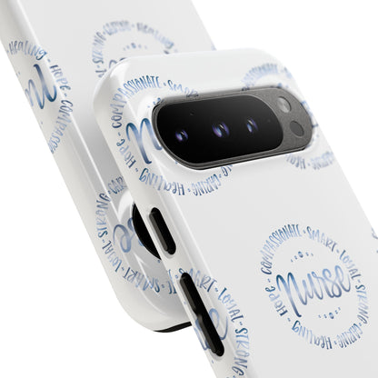 Google Pixel Tough Case - Nurse Circle  - White