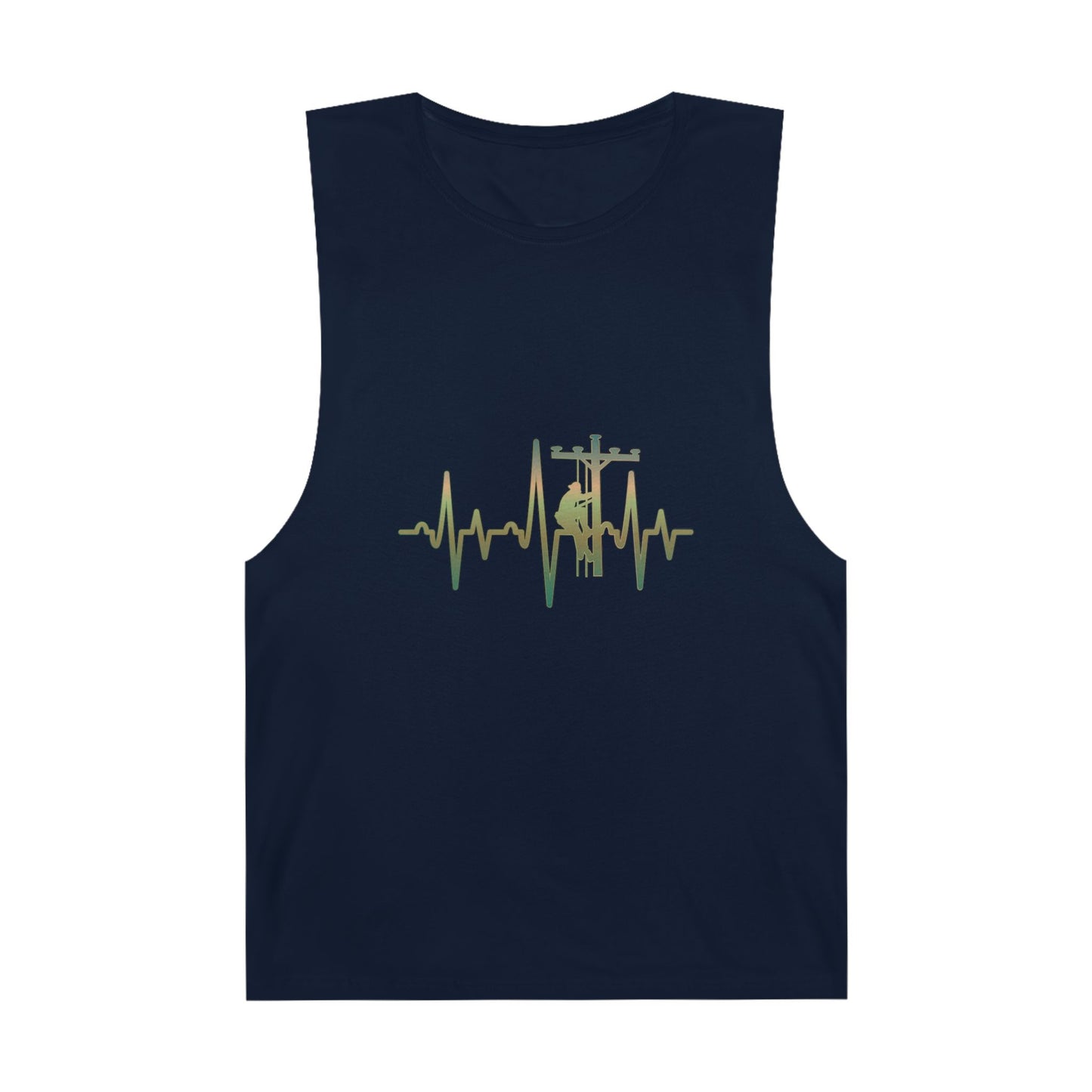 Lineman Tank - Lineman Heartbeat - copper patina