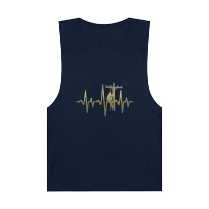 Lineman Tank - Lineman Heartbeat - copper patina