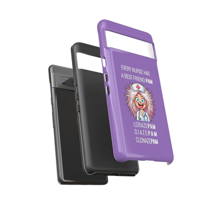 Nurse Google Pixel Tough Case - Every Nurse Has a Friend Named PAM Design (1) - Light Purple