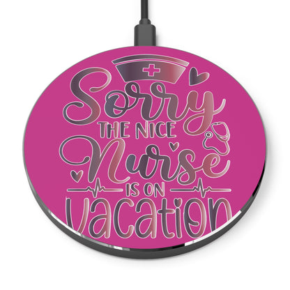 Nice Nurse Vacation Wireless Charger | Fast Charging Pad for Healthcare Professionals
