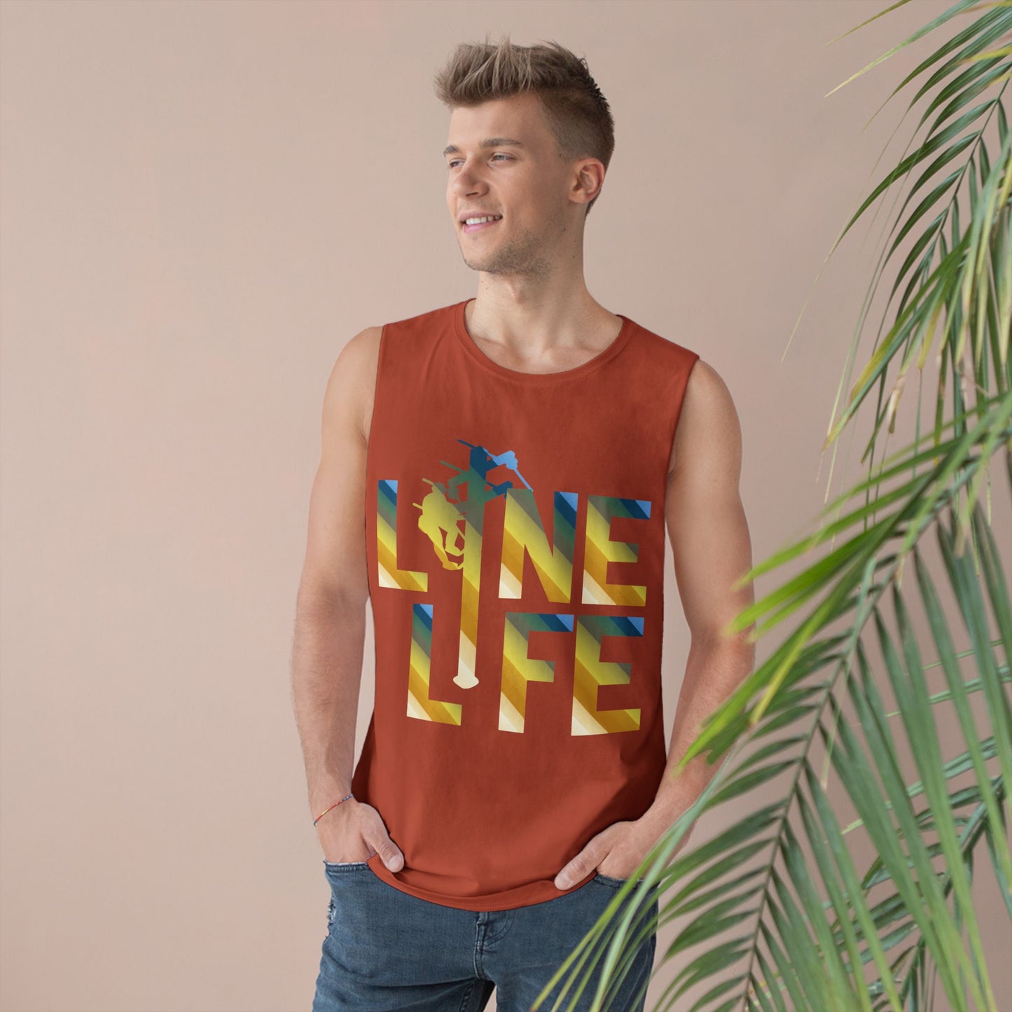 Lineman Tank - lineman-life colored chrome