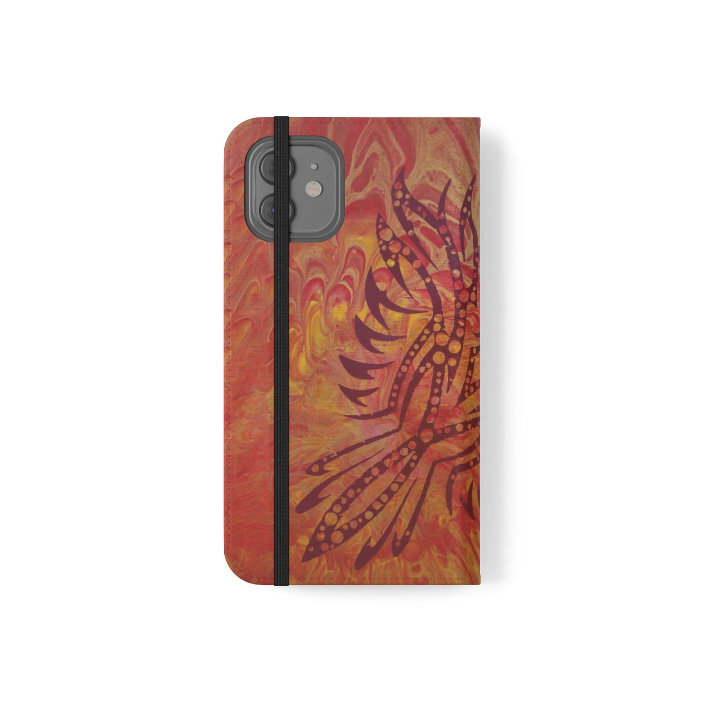 Faux Leather Wallet Phone Case - iPhone & Galaxy - I Rise From the Ashes