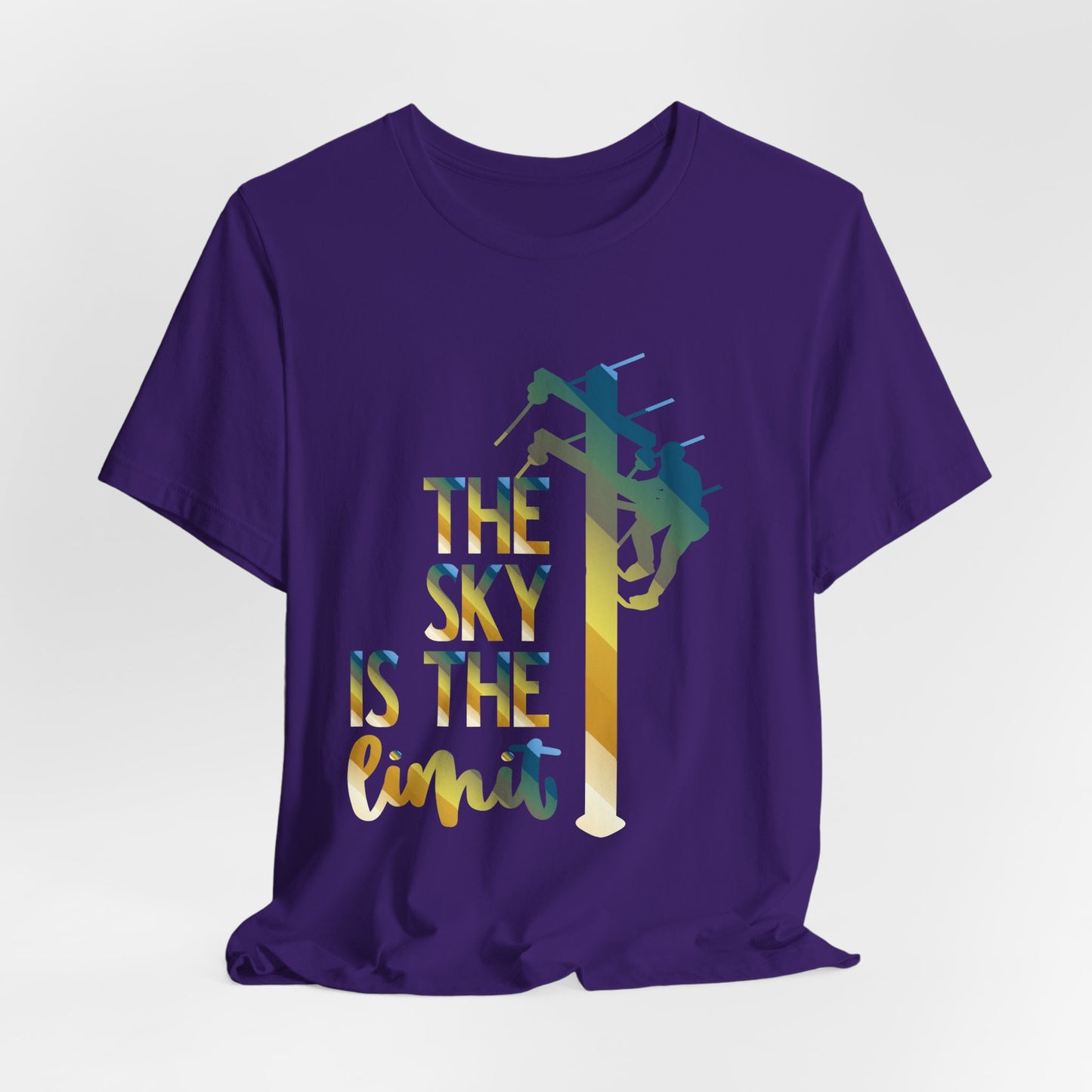Lineman T-shirt - the-sky-is-the-limit-lineman colored chrome