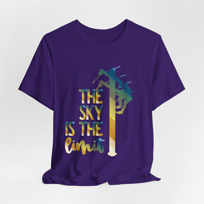Lineman T-shirt - the-sky-is-the-limit-lineman colored chrome
