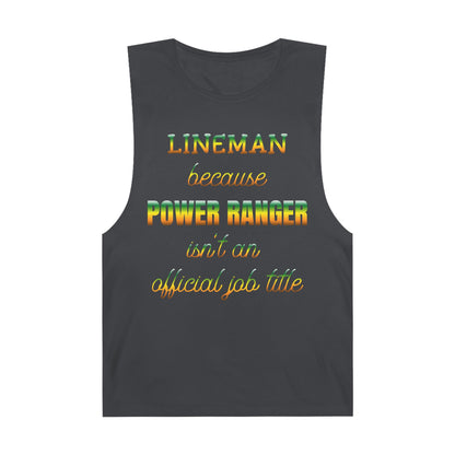 Lineman Tank - Power Ranger job title gradient