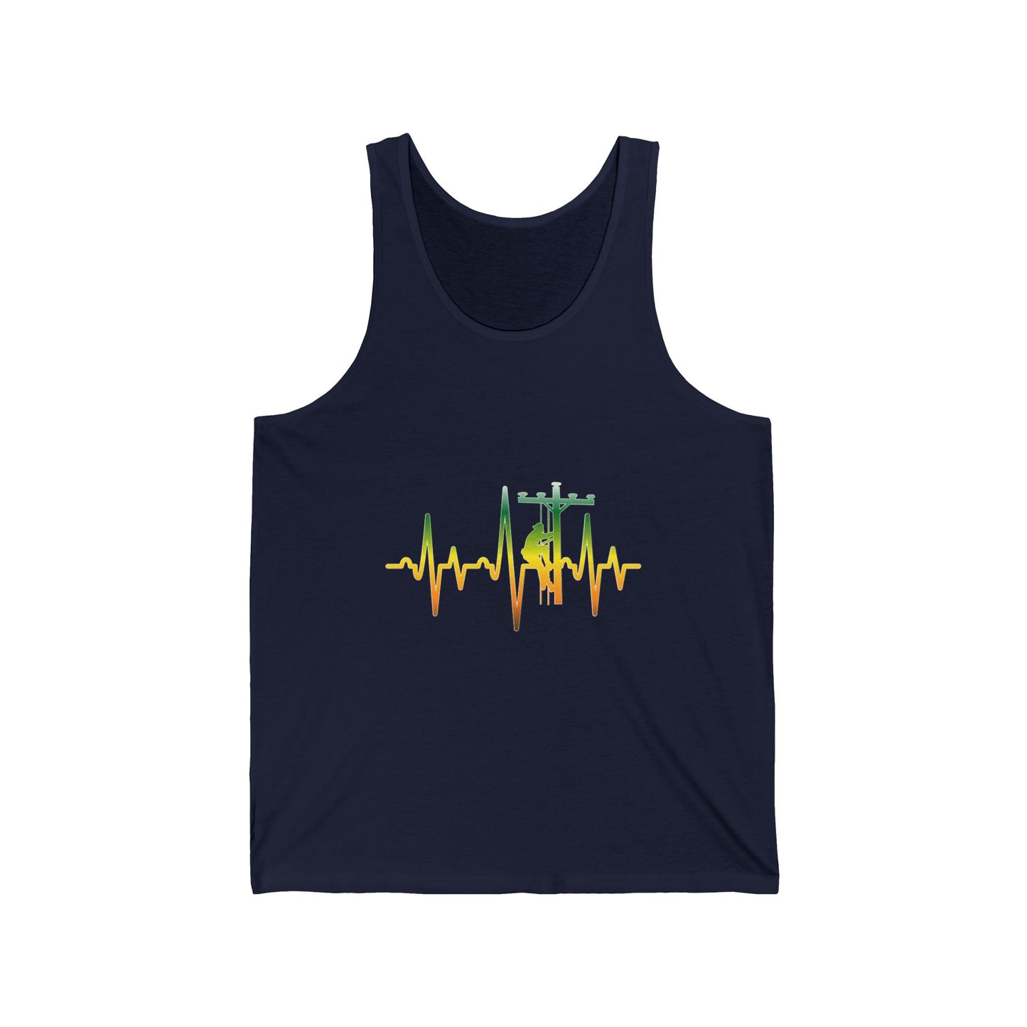 Lineman Tank - Lineman Heartbeat - gradient