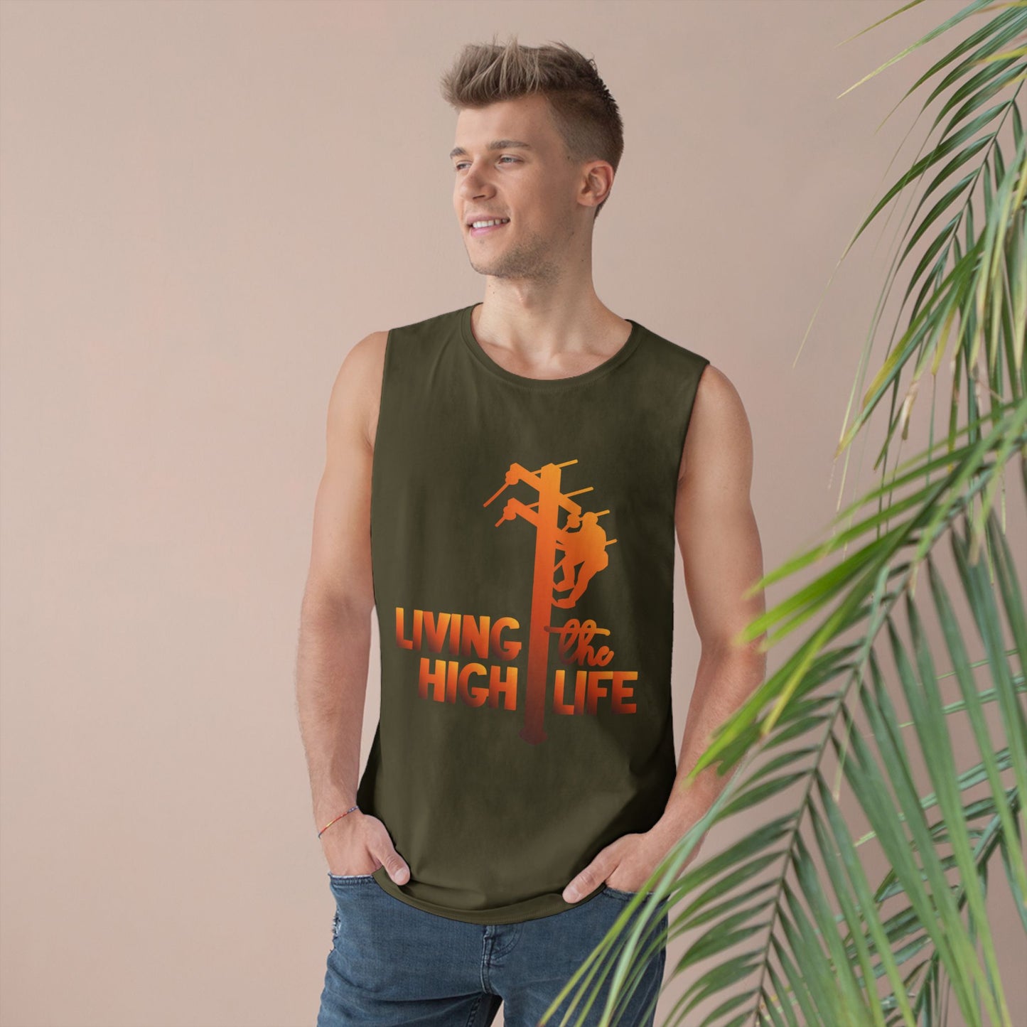Lineman Tank - living the high life - sky 24