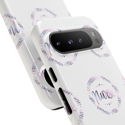 Google Pixel Tough Case - Nurse Circle  - White
