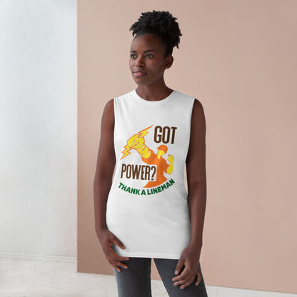 Lineman Tank - Got Power Thank A Lineman - color