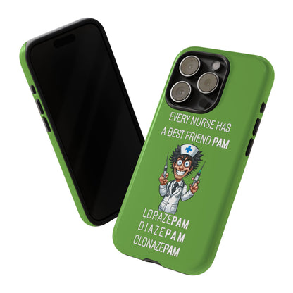 Nurse iPhone Tough Case - Every Nurse Has a Friend Named PAM Design (5) - Green