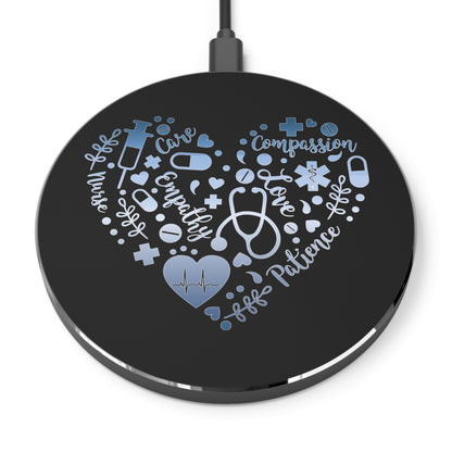 Nurse Heart Wireless Charger | Fast Charging Pad for Healthcare Professionals