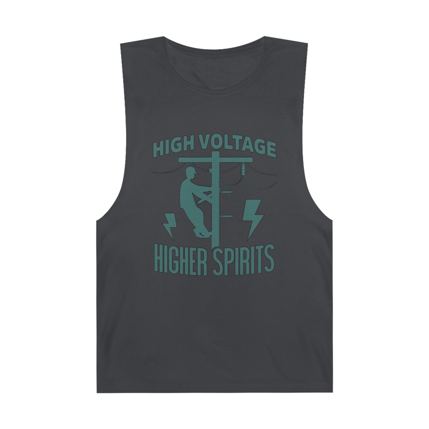 Lineman Tank - High Voltage Higher Spirits-copper patina