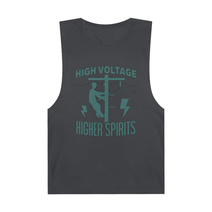 Lineman Tank - High Voltage Higher Spirits-copper patina