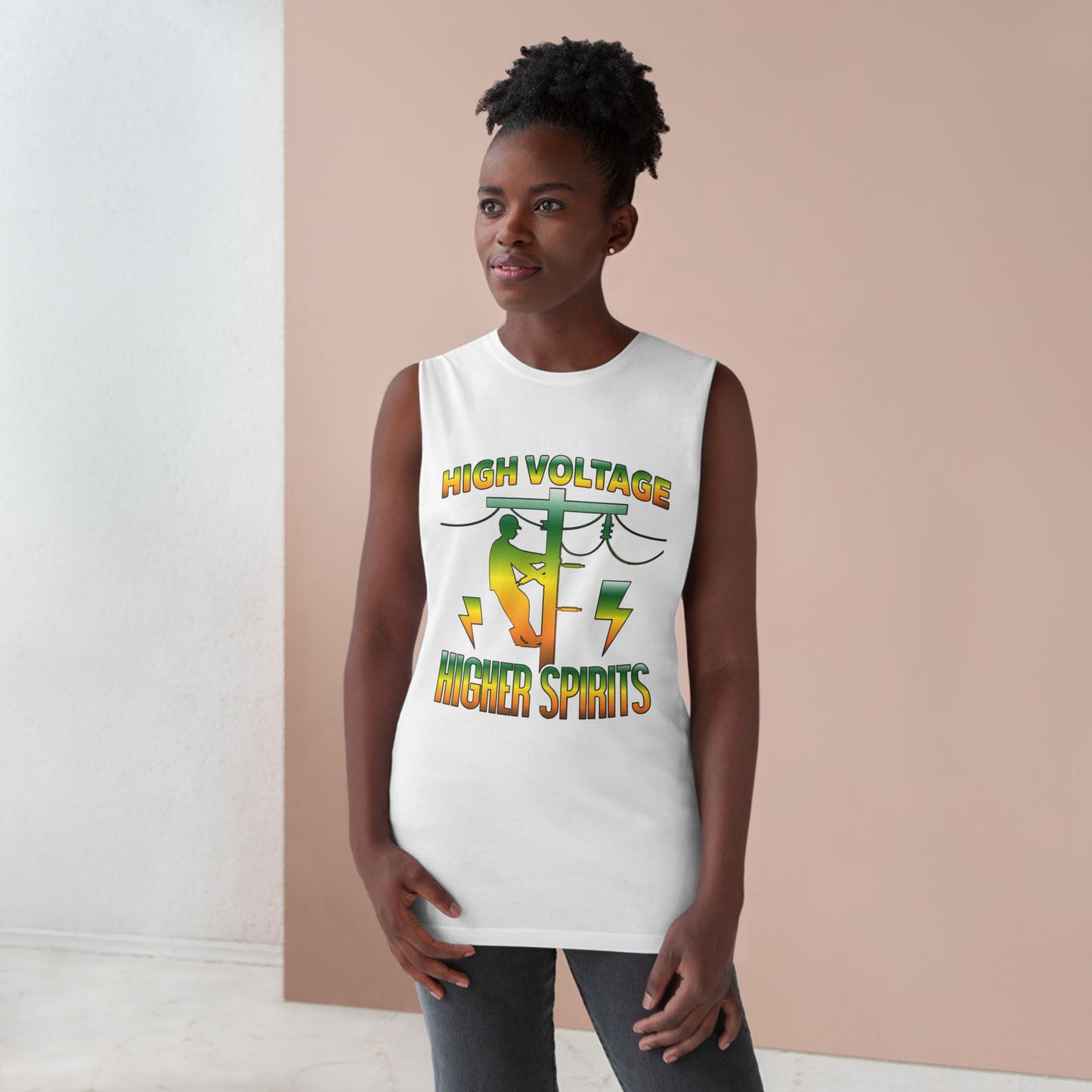 Lineman Tank - High Voltage Higher Spirits-gradient