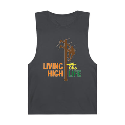Lineman Tank - living the high life - color