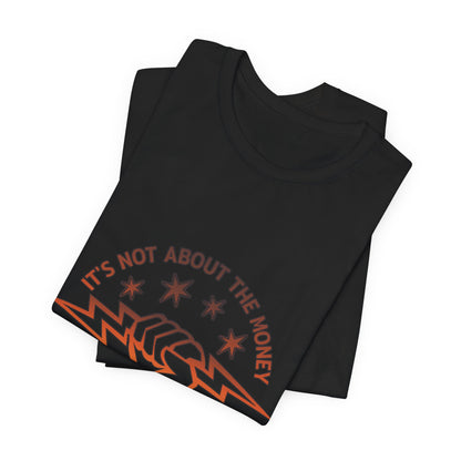 Lineman T-shirt - Its Not About The Money-sky 24