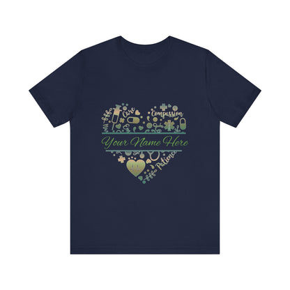 Monogram Heart copper patina