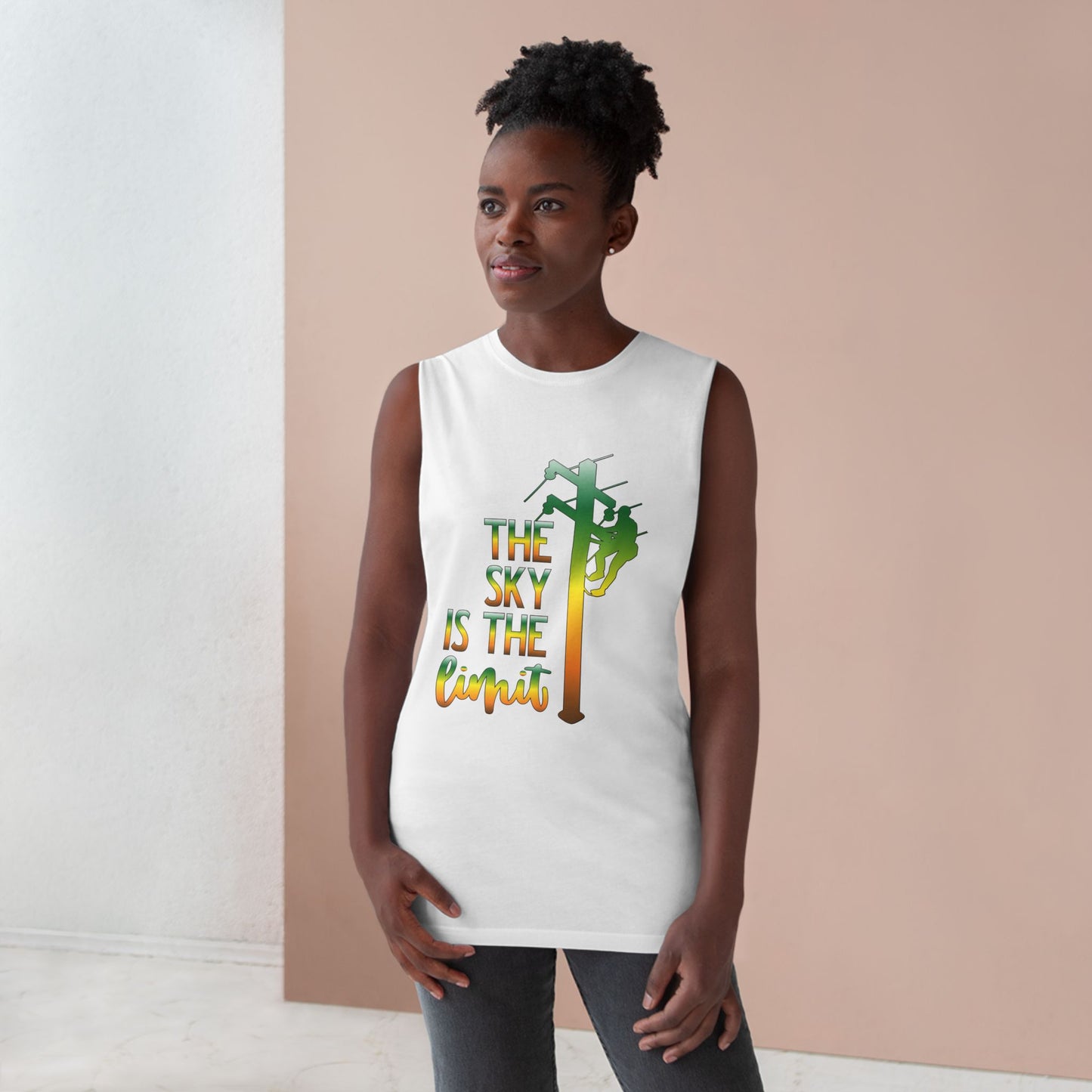 Lineman Tank - the-sky-is-the-limit-lineman gradient