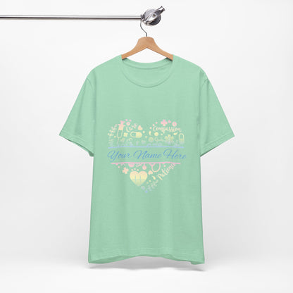 Monogram Heart pastel