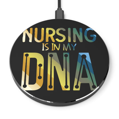 Nursing is n my DNA Wireless Charger | Fast Charging Pad for Healthcare Professionals