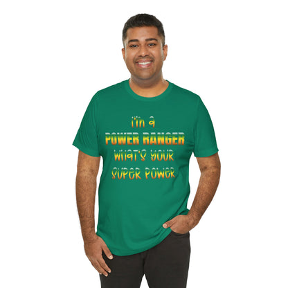 Lineman T-shirt - power ranger super power gradient