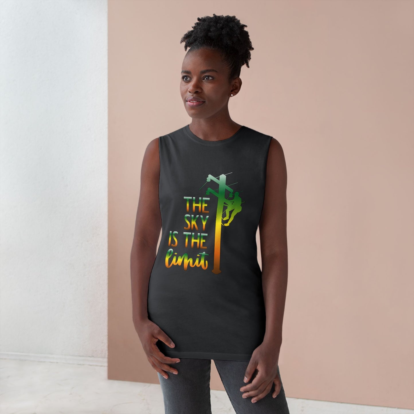 Lineman Tank - the-sky-is-the-limit-lineman gradient